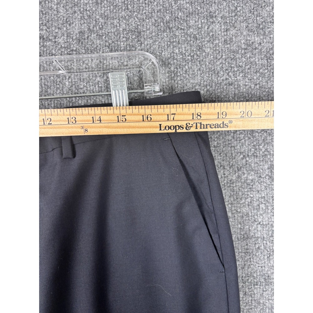 PS Paul Smith Dress Pants Mens 36x29 Blue Navy Wool Mohair Blend Trousers - Picture 5 of 6